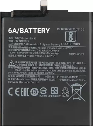 UGSTORE Mobile Battery For XIAOMI Mi REDMi 6A BN37 3000mAh