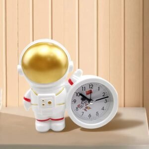 ugstore Creative Cartoon Astronaut Model Alarm Clock Desktop Students Children Bedroom