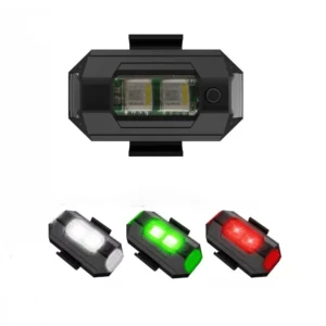 UGSTORE LED Aircraft Strobe warning Accessories Lights 3 Colors Exterior Lights Kit For Auto Motorbike, Helmets, Drones, Bicycle USB Rechargeable Battery