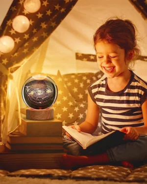 UGSTORE Galaxy Crystal Ball Night Lamp