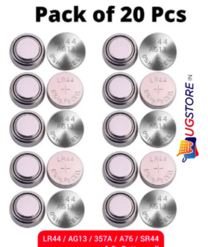 UGSTORE LR44 / AG13 / 357A / A76 / SR44 1.5v Button Cell – Pack Of 20 Battery (Pack of 20)