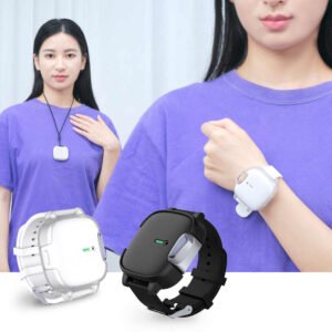 UGSTORE 2-In-1 Portable Small Wrist Wear Air Cleaner Rechargeable Personal Mini Wristband Necklace Air Purifier