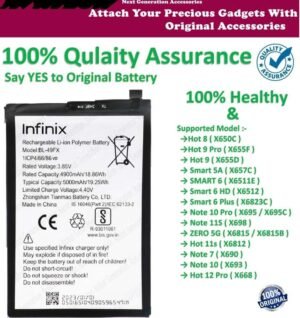 Original Battery For Infinix Smart 6 (BL-49FX) 5000mAh- 6months warranty