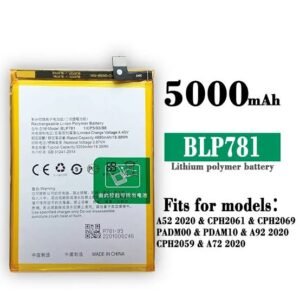 Original Battery For Oppo A52 (BLP781) 5000mAh- 6months warranty