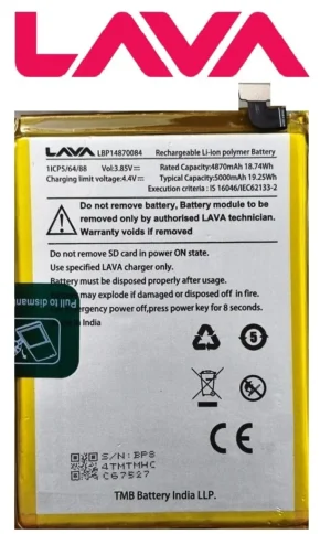 100% Original LAVA Yuva 2 Pro Battery LBP14870084 – 5000mAh- 6months warranty