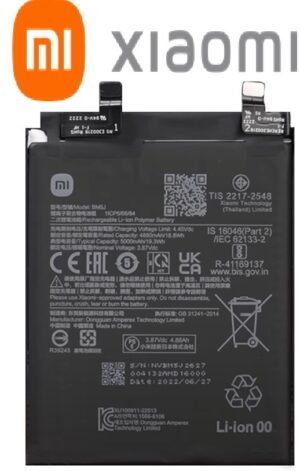 100% Original Xiaomi 12T Pro Battery BM5J – 5000mAh- 6months warranty