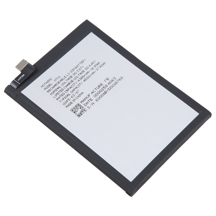 100% Original Nothing Phone (1) A063 Battery NT01 – 4500mAh – 6months warranty