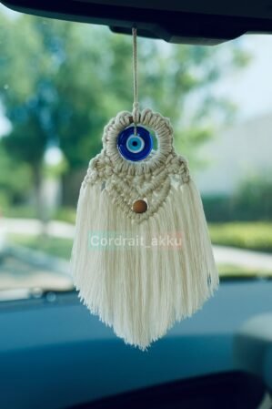 Cordrait_akku Hanging Evil Eye Macrame decoration for Car office home