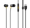 Original for Realme Buds 3 Wired Type-C Earphones with Mic – Gaming Ready Audio Pods with Noise Isolation, Smooth Controls & Secure Fit (Black)