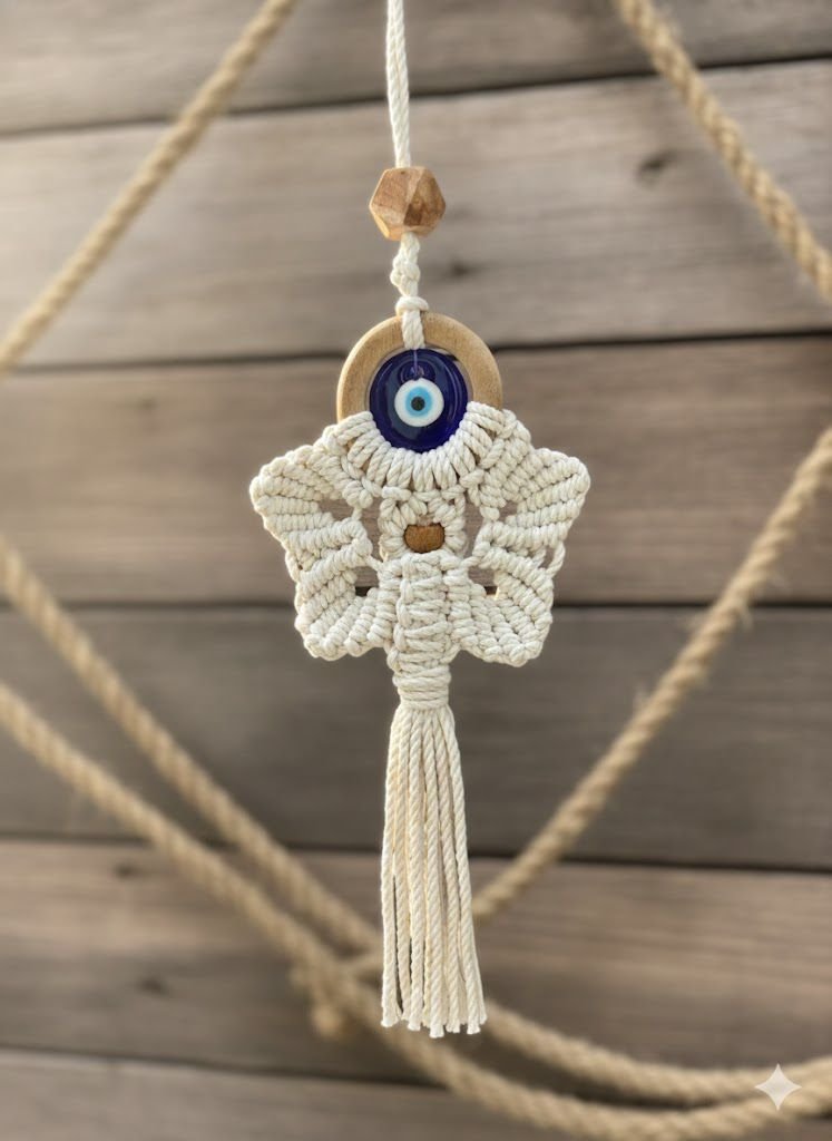 Handcrafted Macramé Evil Eye Hanging ✨ - Image 5