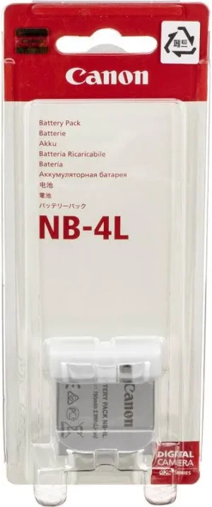 Original Canon NB-4L Lithium-Ion Battery Pack (3.7v 760mAh)