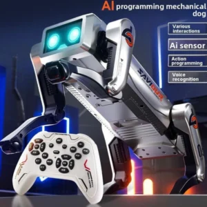 UGSTORE Robot Dog, AI Dog, AI Smart Pet, Will Dance and Kungfu,Voice/App/Remote Control,Support Action Programming,AI Robot Ideal Gift for Adults/Kids