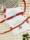✨ Handmade Macrame Rakhi Set for Bhaiya Bhabhi (*Akshat & Roli included)