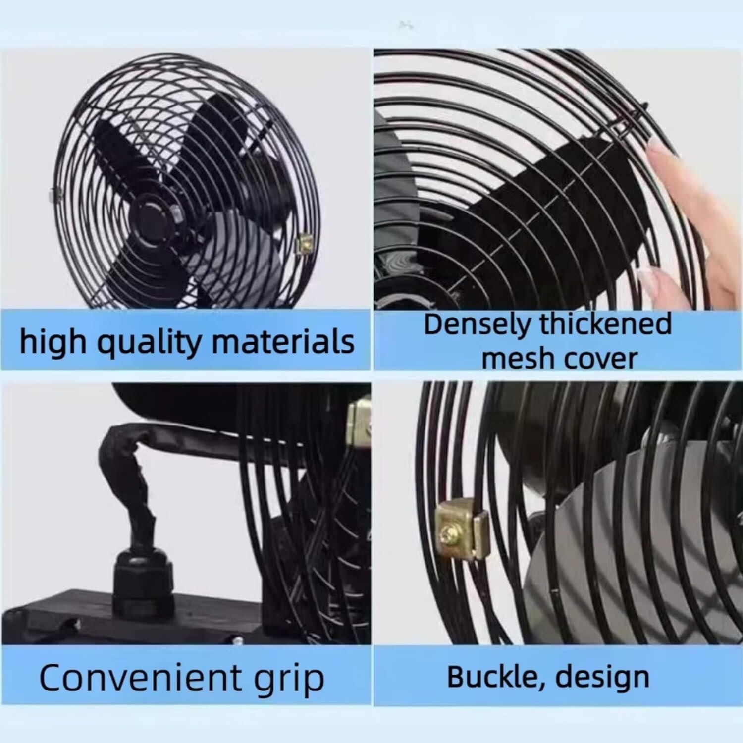 Dhwani Portable Rechargeable Table Fan, Yellow and White, 8 Inch, USB Rechargeable Battery, 3 Blades, Push Button Control, Modern Style - Image 5