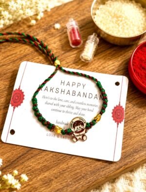 🚀 Little Astronaut kids Rakhi – Handmade with Love 🌙✨