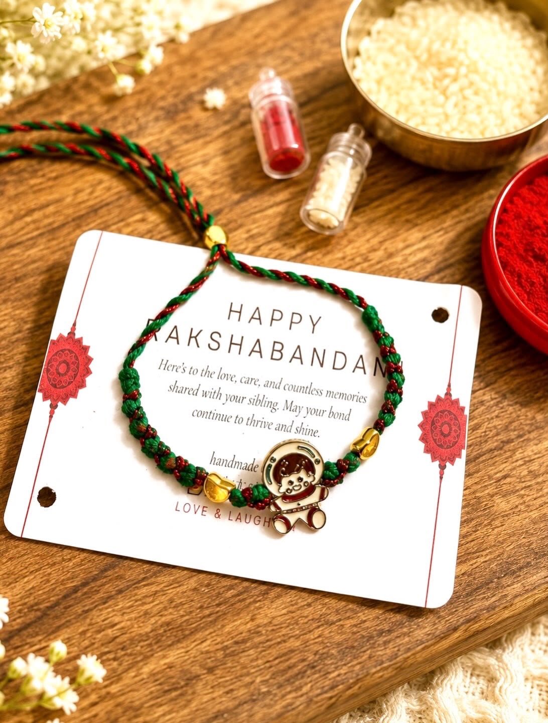 π Little Astronaut kids Rakhi β Handmade with Love πβ¨