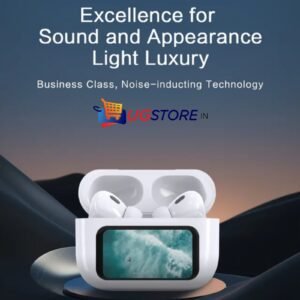 ध्वNi Dhwani V8 Multi-function Trend ANC ENC Earphone with Touch Screen Display for Sports Music Gaming