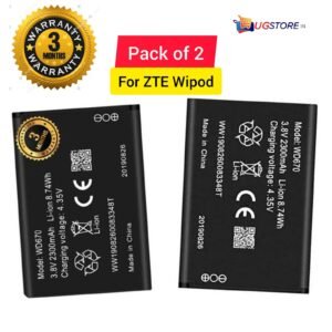 Original WD670 Battery for ZTE Jiofi 2 m2 Reliance Router WIPOD Hotspot 4G LTE 850 1800 Airtel ZTE4G Hotspot (2300mAh) - Pack of 2