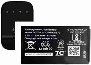 Original Battery for Airtel 4G Hotspot AMF-311WW WiFi Router DC024- 6 months warranty