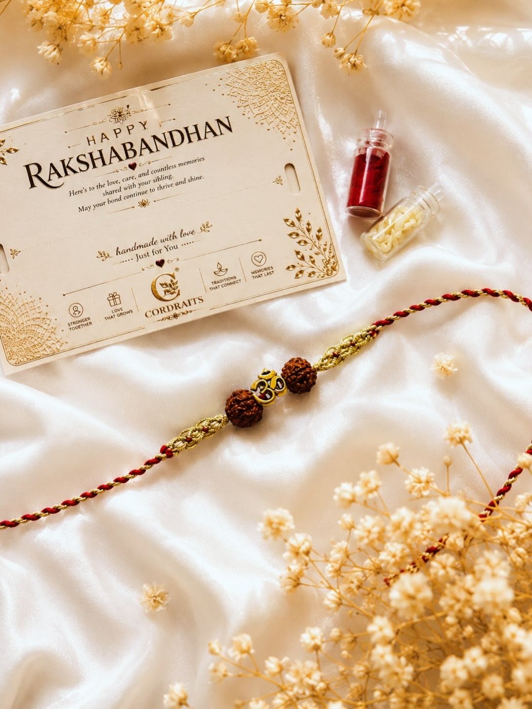 Om Rudraksha Rakhi - Image 2