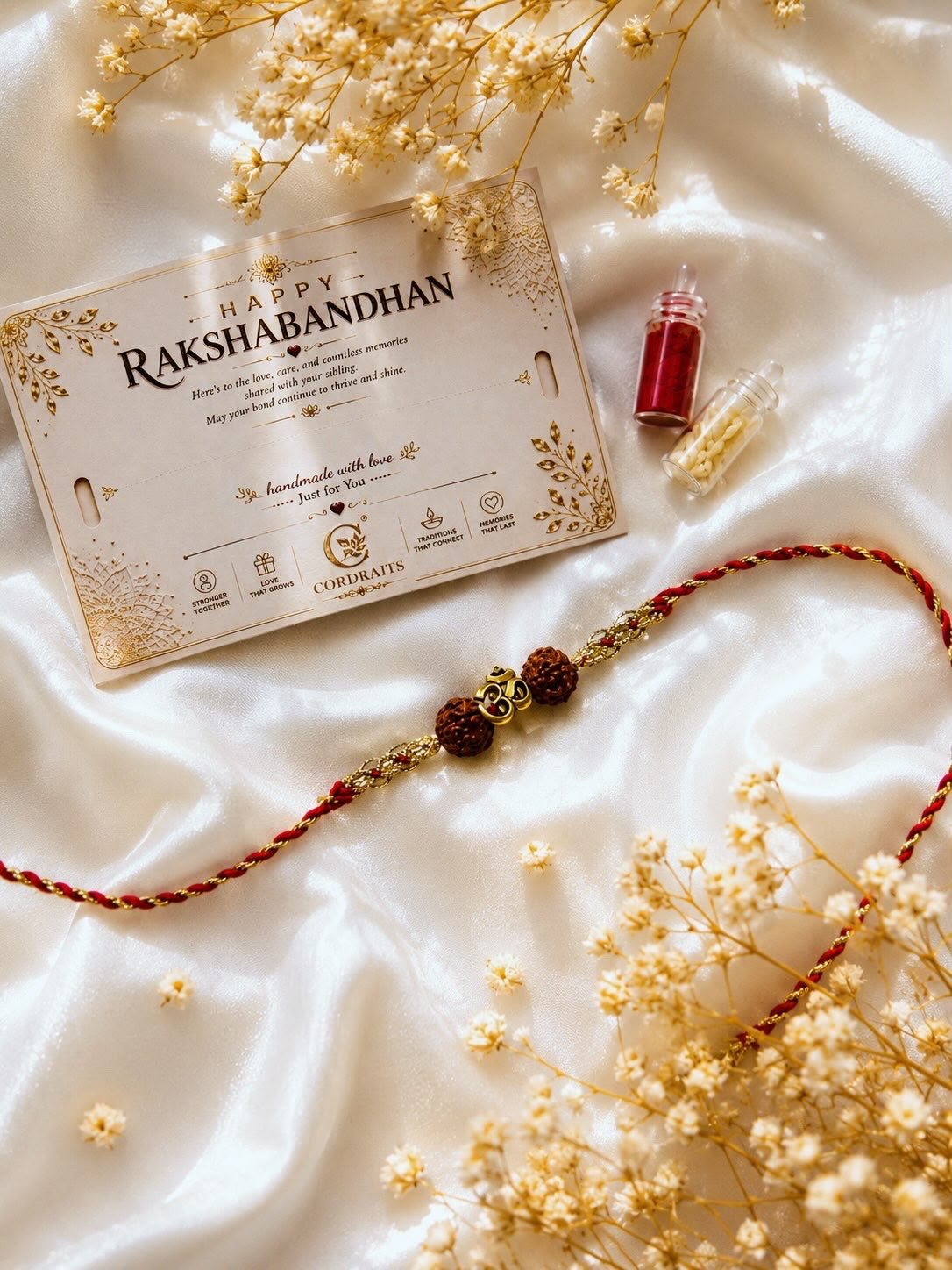 Om Rudraksha Rakhi - Image 3