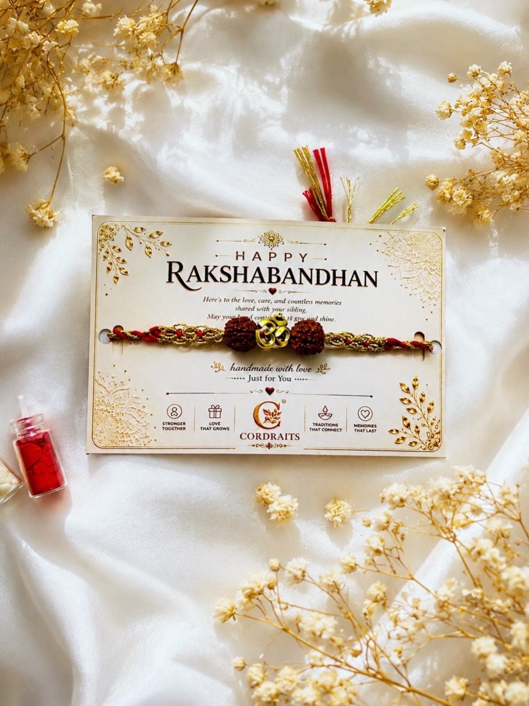 Om Rudraksha Rakhi - Image 4