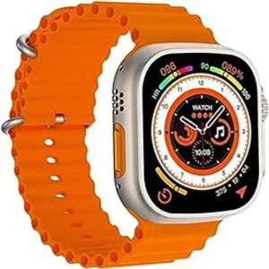 UGSTORE T800 Ultra Smartwatch with calling Bluetooth - Orange strap