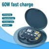 UGSTORE Mini Data Cable Set Storage Box 60w Quick Charge Multi Function Data Cable Mobile Phone Holder Storage Box