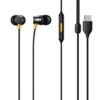Original for Realme Buds 3 Wired Type-C Earphones with Mic – Gaming Ready Audio Pods with Noise Isolation, Smooth Controls & Secure Fit (Black)