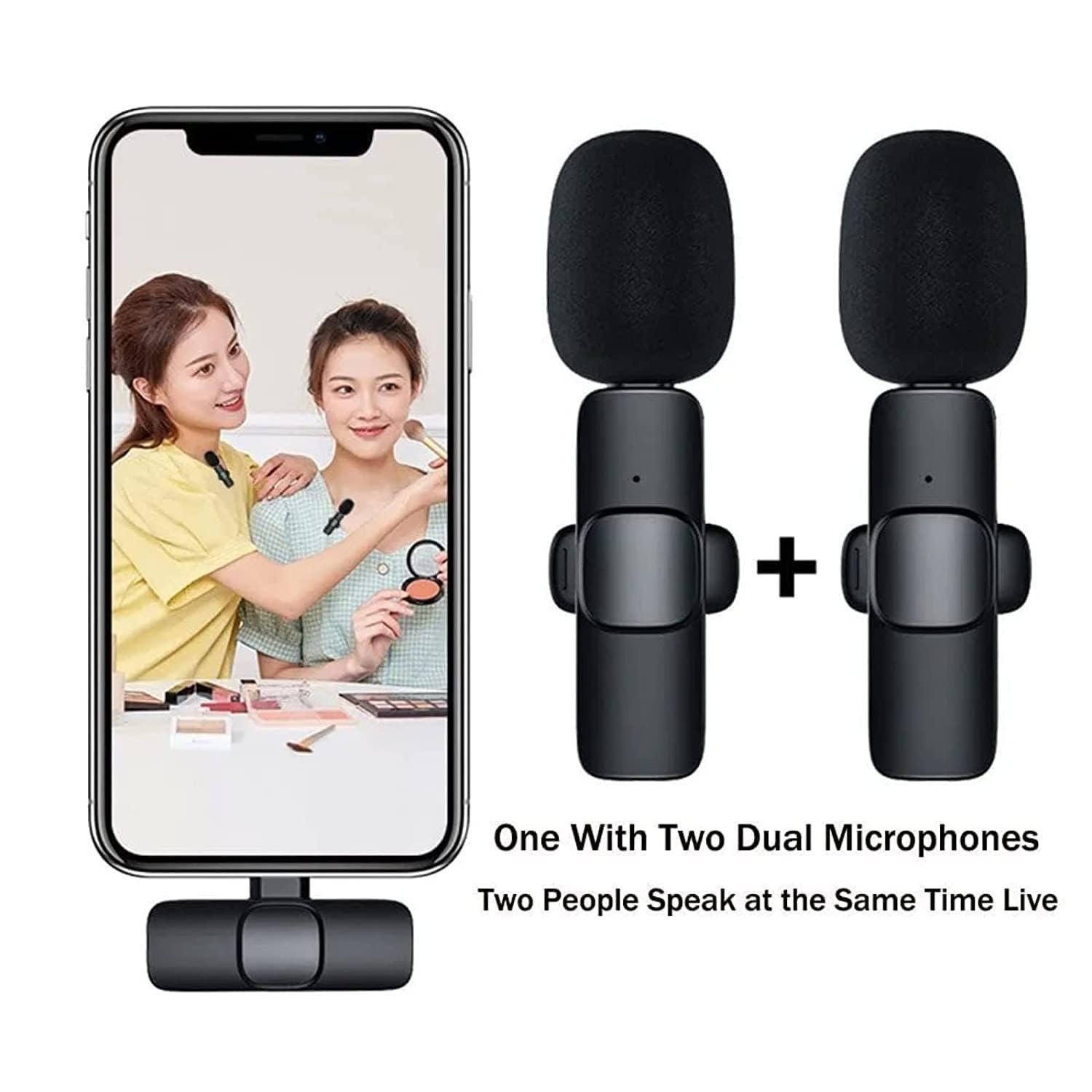 K9 Microphones Micro Phone Portable Professionnel Mikrafon Mike Micro Bluetooths Rode Mic for Mobile Phone for YouTube tiktok (K9 Wireless Mic) - Image 4