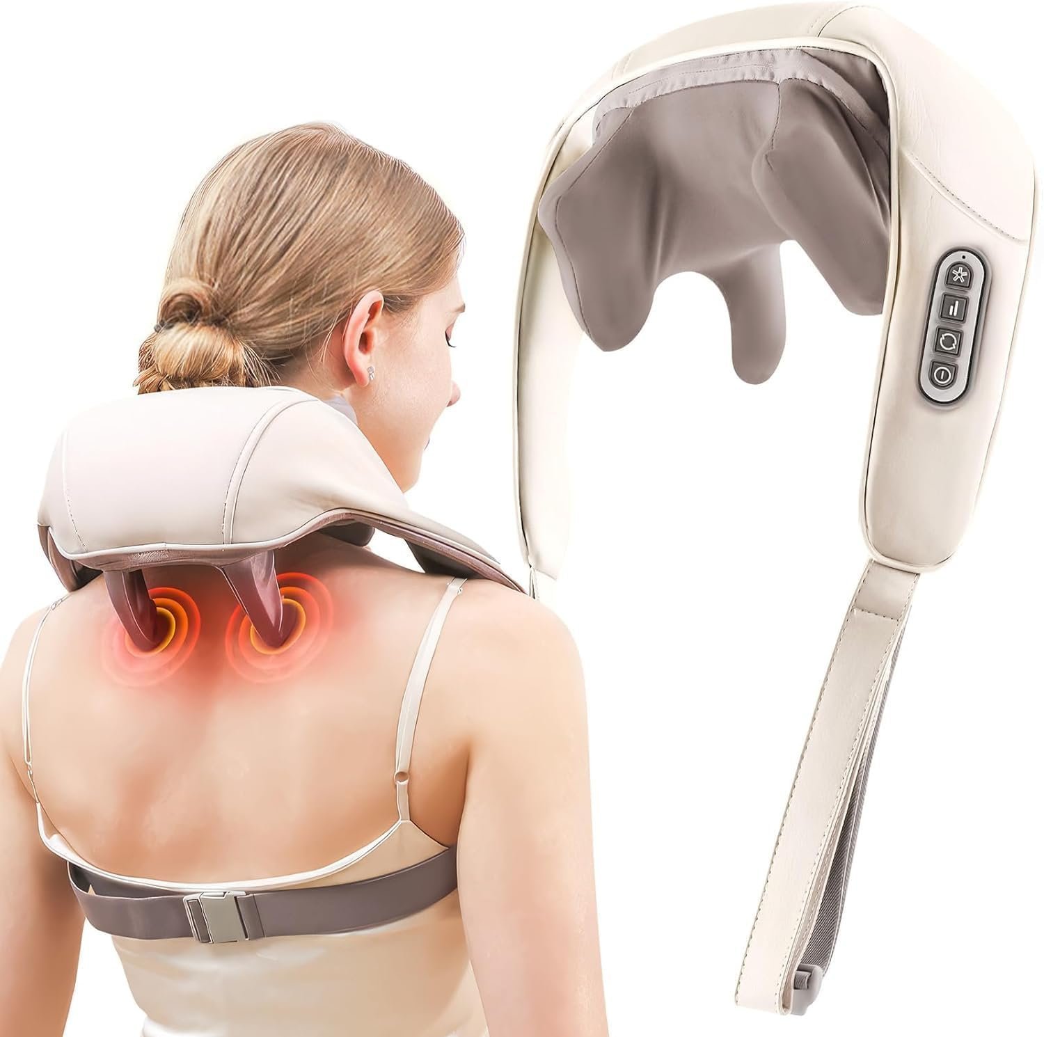 UGSTORE Massagers For Neck&Shoulder With Heat, Neck Massager, Shiatsu Neck&Back Massager With Heat Electric Shoulder Massagers, Deep 5D Kneading Simulated Manual Massage(32L X 8W X 8H Centimeters) - Image 2