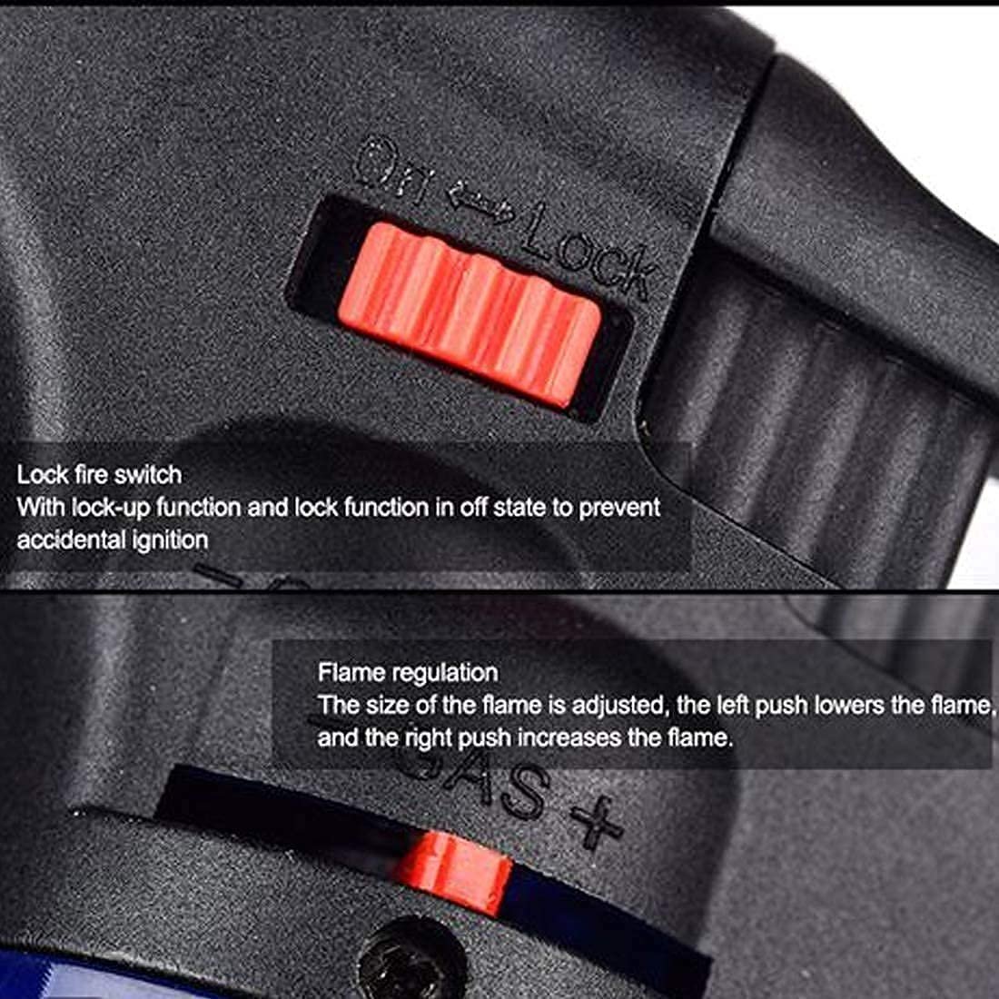 UGSTORE Stylish Butane Lighter Sharp Small Jet Flame Refillable Cigarette Lighter Variation (Jet Flame Torch Barbeque) - Image 3
