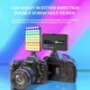 Dhwani M160 RGB Portable Pocket Camera Light Dimmable Panel Lamp | Full Color 2700-6500k 6.5W for Phone Photography Video Led Light 1800 mAh for Zoom Calls/Live Stream/Selfies/Makeup