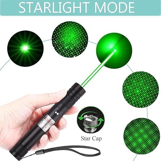 UGSTORE Laser Light | USB Rechargeable Green, Laser Pointer | Long-Range, Laser Light Powerful | for Party, Disco Light Adjustable Mode, 2000m Handheld Laser Pen, Suitable for Camping, Hiking (Green) - Image 5