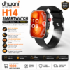Dhwani H14 Smartwatch with Built in Torch, Heart Rate Monitoring, SPO2, Multiple Sports Modes (Black)- 6 Months Warranty