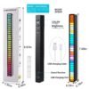UGSTORE LED Strip Sound Control Pickup Rhythm Light Car Home Music Light Strip- pack of 1