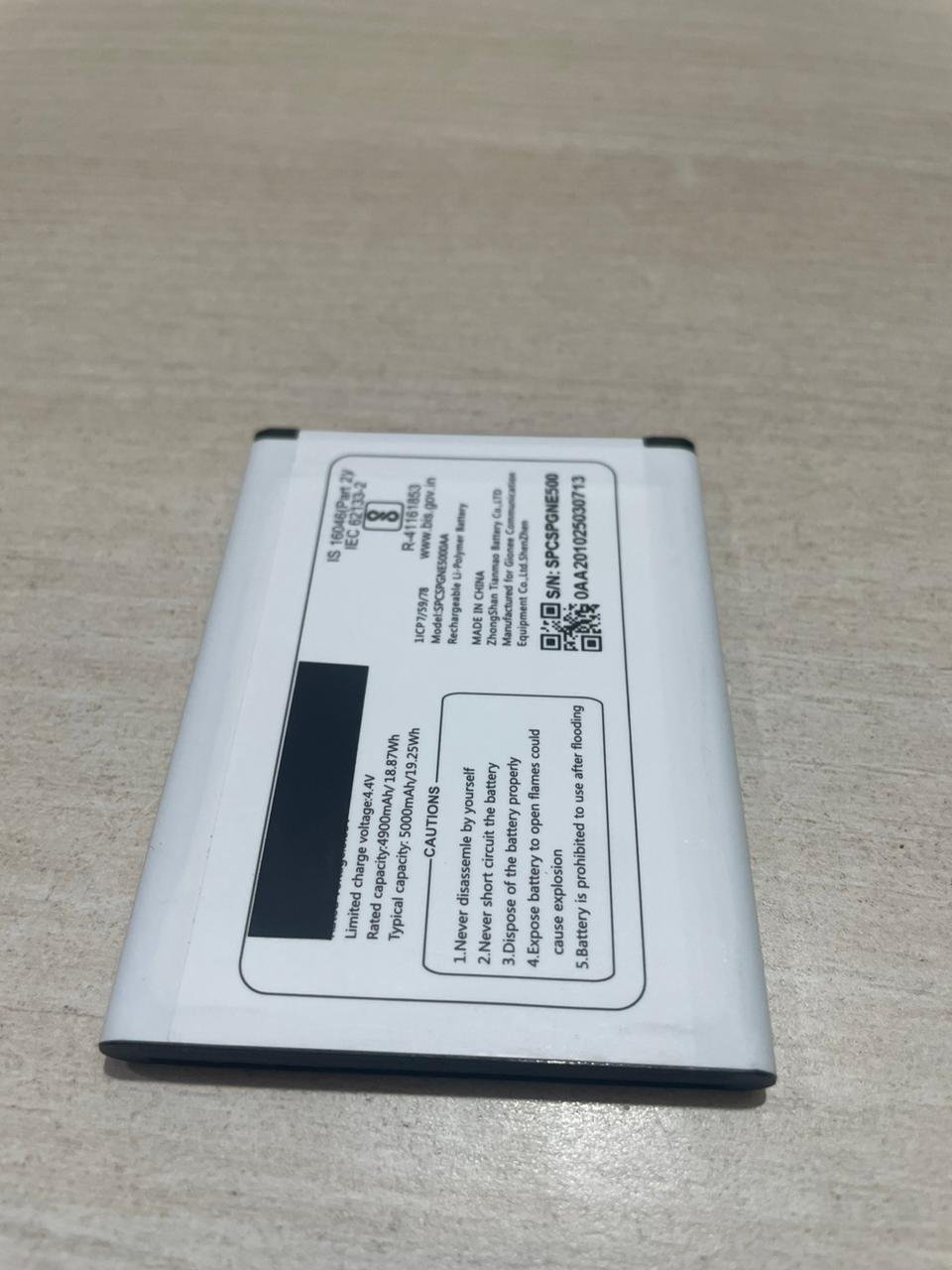 Gionee F11 Original Battery SPCSPGNE5000AA- 1 Year warranty - Image 2