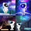 UGSTORE NEW Galaxy Projector Lamp Starry Sky Night Light For Home Bedroom Room Decor Astronaut Decorative Luminaires Children's Gift