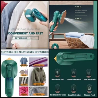 UGSTORE Garment Steamer Mini Iron For Clothes Laundry Handheld Travel Portable