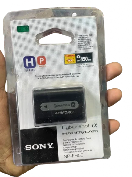 Sony Info LithiumH NP-FH50 (900mAh)Rechargeable Lithium-Ion Handy Camera Battery Camcorder – 6 Months warranty - Image 2