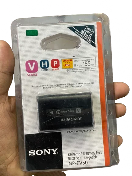 Sony InfoLithium V, NP-FV50 Camera/Camcorder Battery. 980mAh – Lithium Ion (Li-Ion) – 8.4 V DC - Image 2