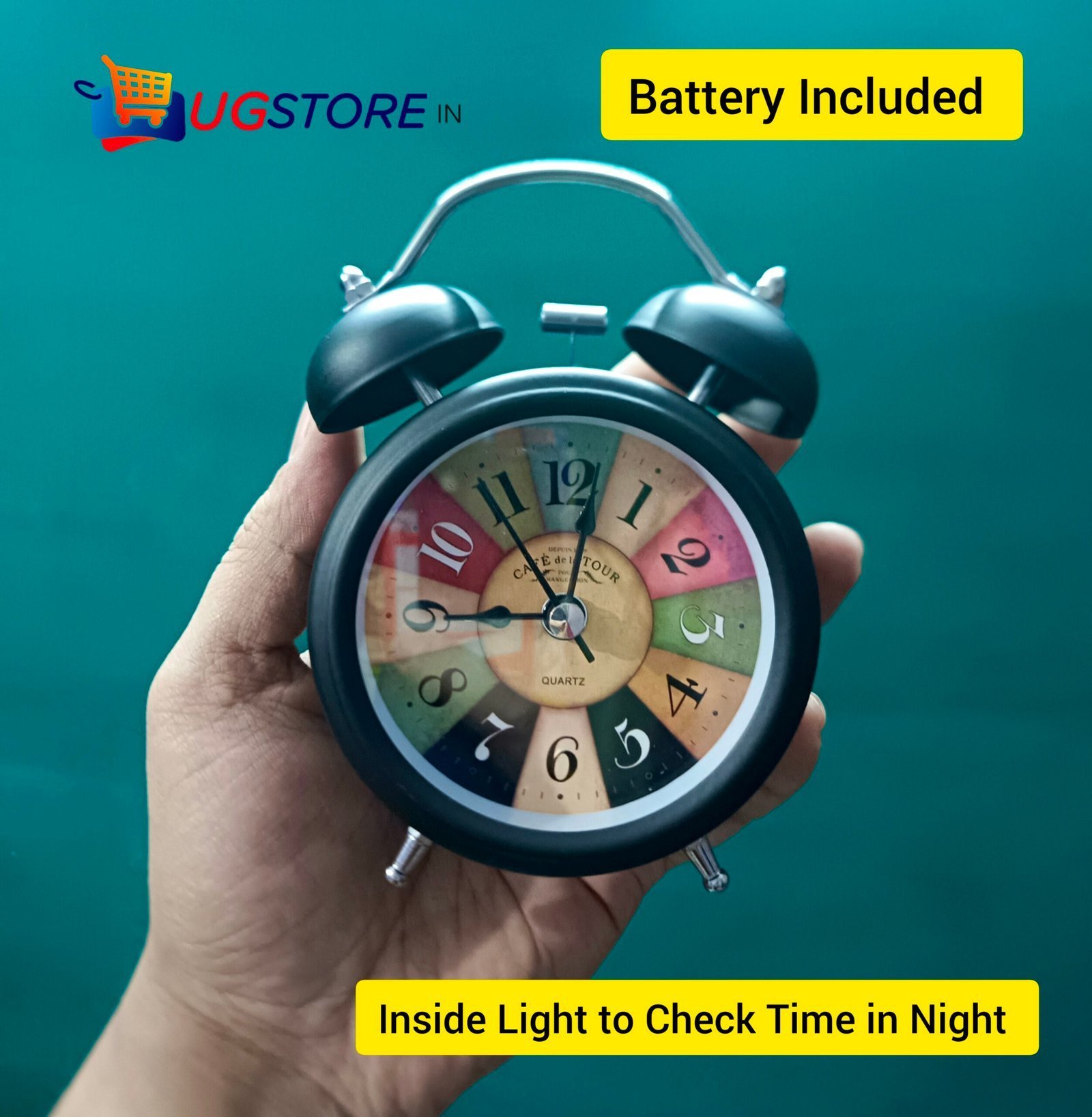 UGSTORE Super Loud Alarm Clock for desk bedroom - 1 battery free - Image 4