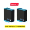 Original Battery for Gopro Rechargeable Battery 2-Pack (Hero10 Black/Hero9 Black)HERO 9/10/11/12 Black