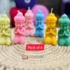 UGSTORE Pack of 6 Soy Wax Little Buddha Monk Fragrance Candle