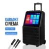 Dhwani 2G+64G Karaoke Machine Trolley Party Speaker with Touch 14 inch Screen Android12 System with 2 Mic