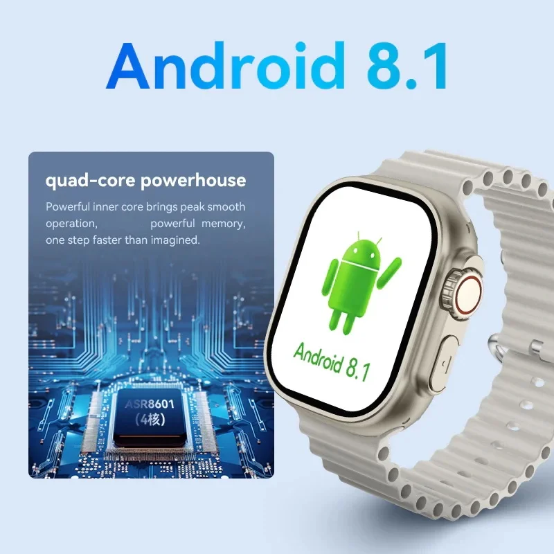 ध्वNi (Dhwani)HW Ultra 2 5G Android Front & Back Camera Smart watch 4GB/64GB - Image 5