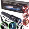 UGSTORE Current Torch Shock torch Flashlight With Shock Feature Current Rechargable Torch for Safety StunGun with Built-in laser light