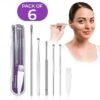 UGSTORE EAR CURETTE EAR WAX REMOVER TOOL FOR OUTDOOR CAMPING TRAVEL PICNIC (6 PC set)