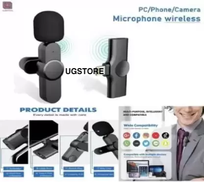 UGSTORE K8 Wireless Bluetooth Microphone for Youtubers, Reels, Vlogs - Type C Phones Android Phones and iPhones - Image 4