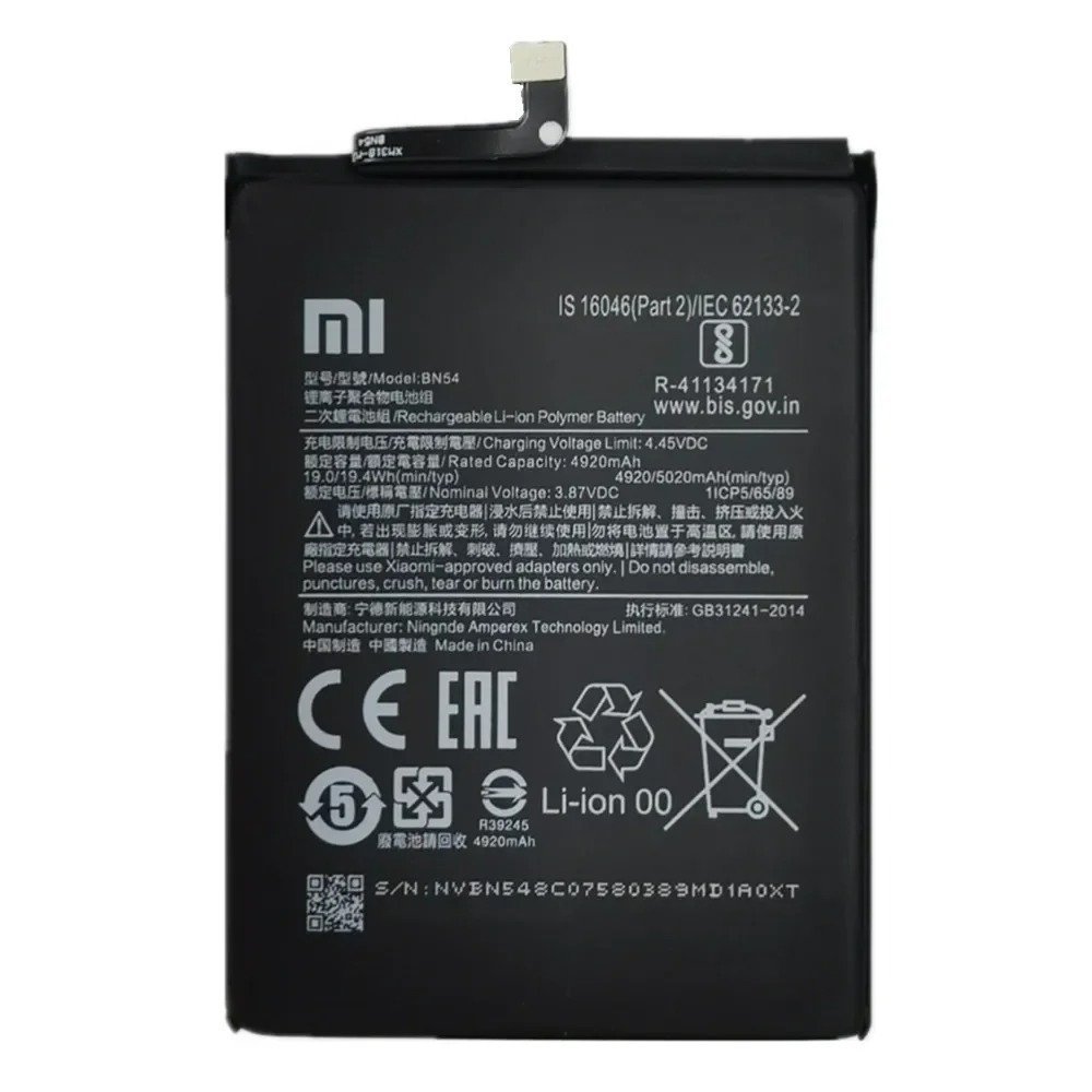 Original Battery For Xiaomi Redmi Note 10 Pro (BN53) 5020mAh- 6months warranty